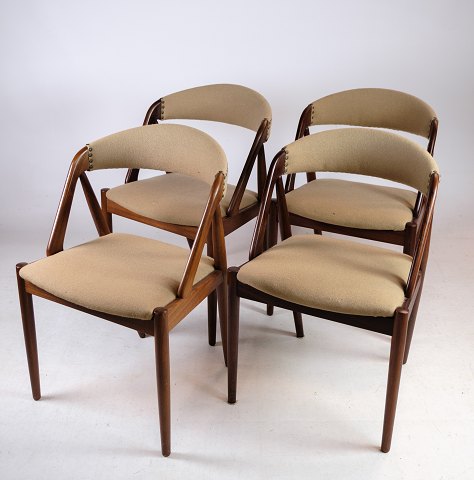 4 spisestuestole, Teak, model 31, Kai Kristiansen  1960
Flot stand
