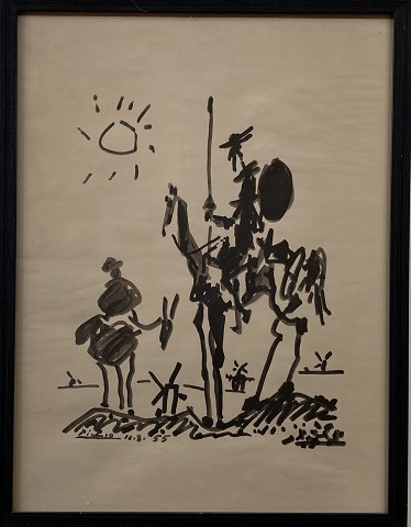 Tryk efter 
Pablo Picasso. 
Don Quicholte