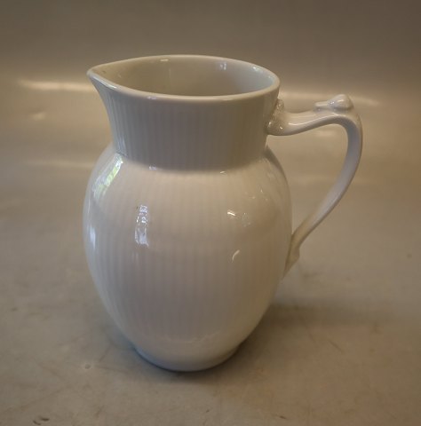 440-1 Jug, 12 cm,  Creamer 38 cl  
 White Fluted Danish Porcelain