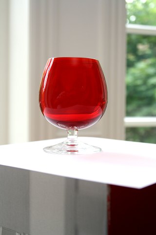 Røde cognacglas