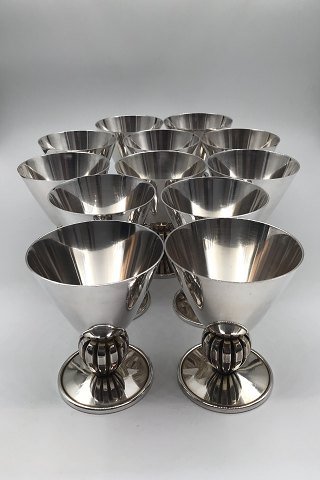 Evald Nielsen Sterling Sølv Cocktailglas (12 stk)