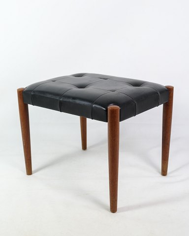 Stool - Legs In Teak - Top Of Black Artificial Leather - Erik Jørgensen - Danish 
Design - 1960
Great condition
