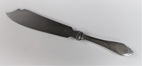Træske. Sølvbestik (830). Kagekniv. Længde 27 cm