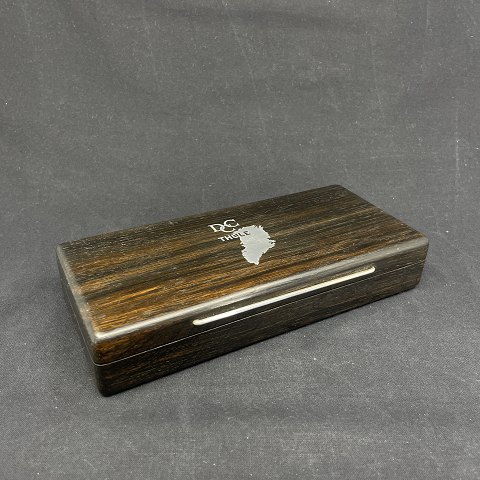 Box in bog oak with silver inlay