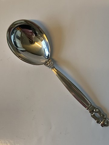 Konge / Acorn Kompotske
Fremstillet hos Georg Jensen. # 161
Produceret efter 1945
Længde 16,5 cm.