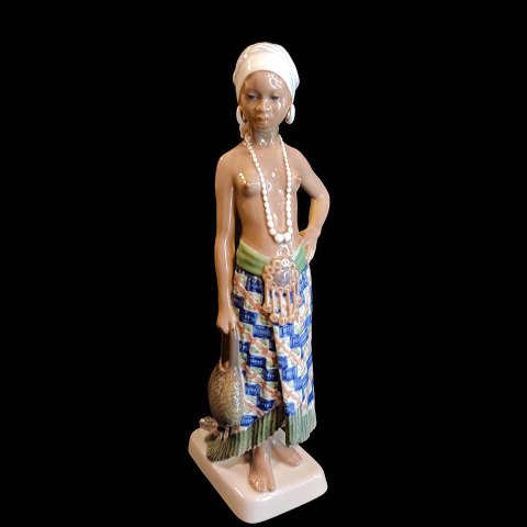 Dahl Jensen; Porcelain figurine of "A girl from the Eastern Province of Sierra 
Leone" #1117