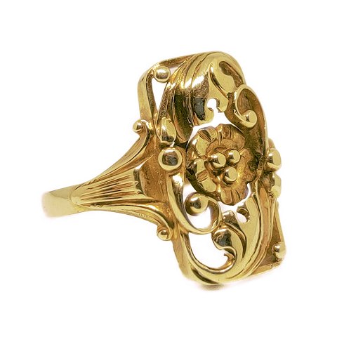 Viggo Wollny; Ring i 14k gold