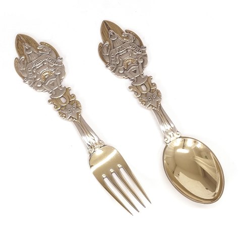 Christmas spoon and fork 1919