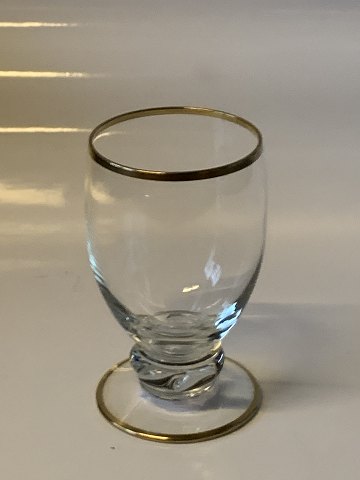 Vandglas #Gisselfelt med Guld
Højde 9  cm ca