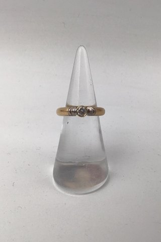 Georg Jensen 18K Guld Ring med Brillant