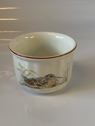 Jagtstellet  Mads Stage Ramekin skål  med Sneppe. 
Diameter  8 cm.
Højde 5,7 cm.