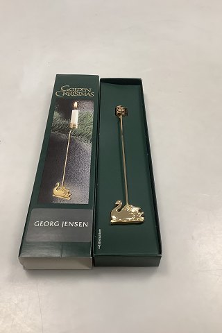 Georg Jensen Golden Christmas Lyseholder - Svane 2000