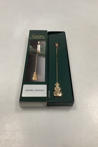 Georg Jensen Golden Christmas Lyseholder - Snemand 1999