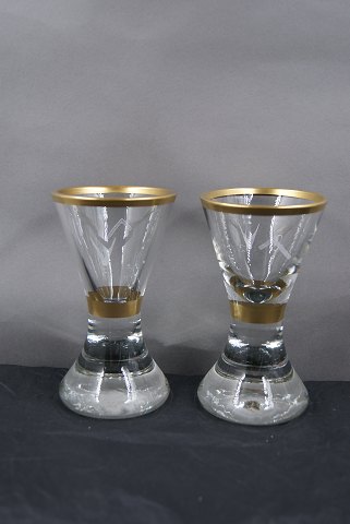 vare nr: g-Par frimurer glas m.guldkant