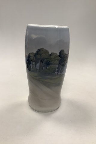 Bing og Grøndahl Art Nouveau Vase med Landskab No. 7387/95