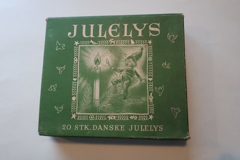 For samlere:
Gamle julelys af stearin, - i original æske
Der er 13 lys i æsken