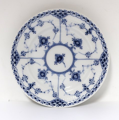 Royal Copenhagen. Blue Fluted, half lace. Cakeplate. Model 574. Diameter 17 cm. 
(2 quality)