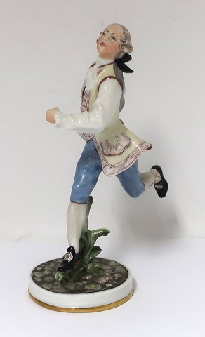 Bing & Grondahl. Footman running. Figure 8028. Design: Tegner. Height 16,5 cm. 
(1 quality)