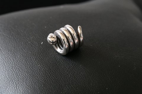 Charm til armbånd, fra  Pandora udført som slange. 925 sterling sølv.