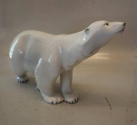 Royal Dux Polar bear 19.5 x 34 cm  Czech Republic Pink Triangel
