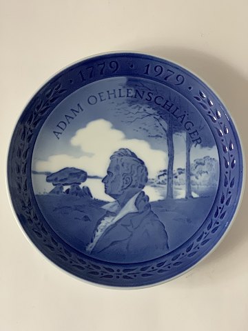 Royal Copenhagen Platte fra 1979, Adam Öehlenschläger 1779-1979.