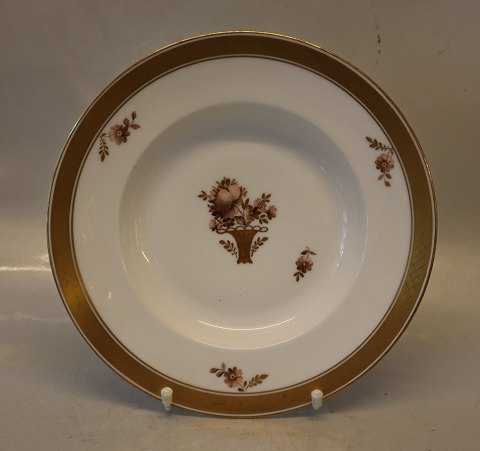 10515-595 Large rim deep plate 25.4 cm Golden Basket Royal Copenhagen