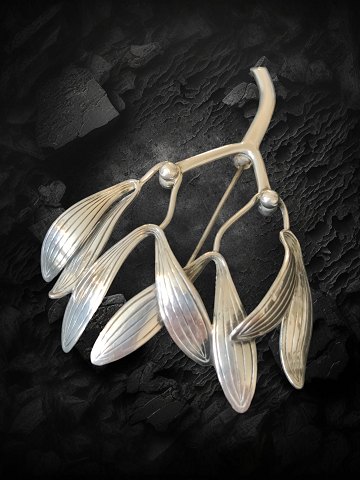 Gertrud Engell for Anton Michelsen sterling silver mistletoe