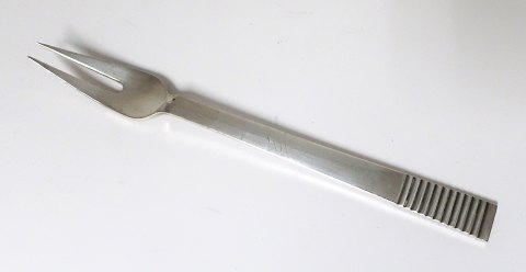 Georg Jensen, Silver cutlery. Parallel. Cold cuts fork. Length 15.5 cm.