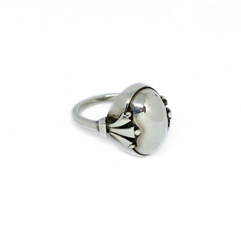 Georg Jensen; Ring of sterling silver #51