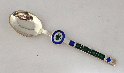 Michelsen. Sterling (925). Spoon of the month April (4). Length 15.7 cm. Design 
Paul Rene Gauguin