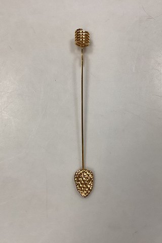 Georg Jensen Golden Christmas Lyseholder - Kogle  1994