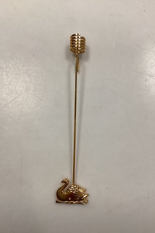 Georg Jensen Golden Christmas Lyseholder - Svane 2000