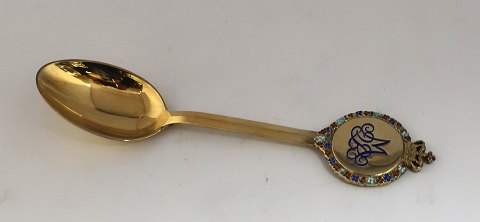 Michelsen. Memorial spoon 1972. Princess Margrethe