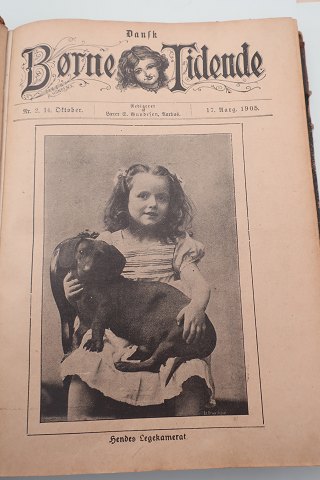 Danske Børne TidendeRedigeret af lærer S. Gundesen1905 + 1906Der er således bøger 2 Børnenes TidendeLehmann & StageIndbundetSideantal 400