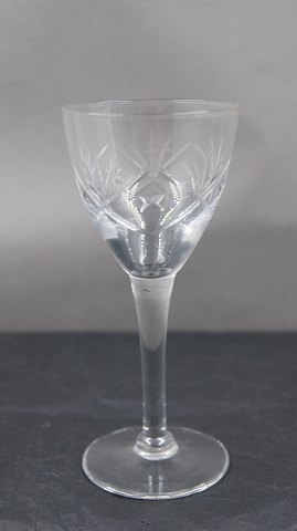 Ulla glassware by Holmegaard Denmark. Clear port wine glasses 12cm