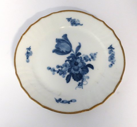 Royal Copenhagen. Blue flower with gold. Lunch plate. Model 1632. Diameter 20 
cm. (1 quality)