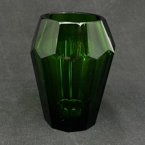 Smaragd grøn art deco vase
