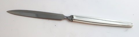 Georg Jensen. Sølvbestik (925). Cypres. Brevkniv med stål. Længde 21,5 cm.