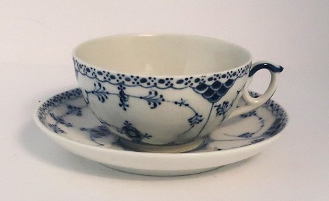 Royal Copenhagen. Musselmalet, halvblonde. Tekop. Model 656 (1 sortering). 
Produceret før 1923.