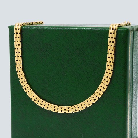 N.C. Nielsen; Necklace in 14k gold, l. 39 cm