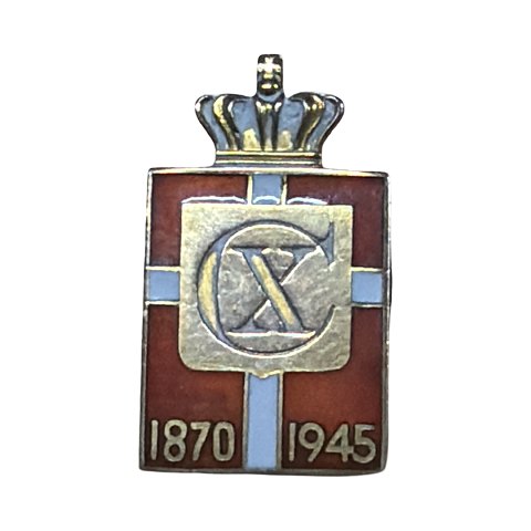 Georg Jensen Kongemærke -knaphulsmodel 14karat guld SJÆLDEN 1945