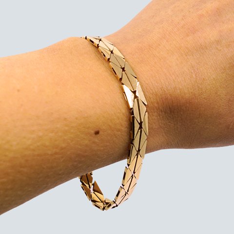 Søren Einar Jensen; Bracelet in 14k gold