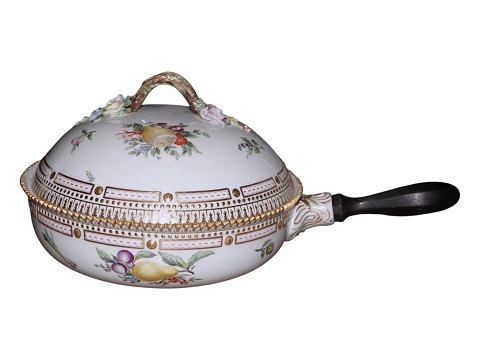 Flora DanicaRound lidded bowl with wooden handle
