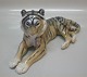 Royal Copenhagen figurine 
714 RC Tiger Lauritz Jensen 1906 14 x 31 cm