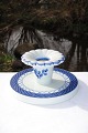 Aluminia faience Blue Tranquebar Candlestick 1776