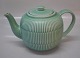 Marselis Ribbed Green Aluminia Mint Green Celadon Tea pot (2225) 15 x 24 cm ca 
1940-1943