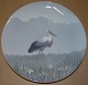 Royal Copenhagen Art Nouveau Vægtallerken med Stork No 1001/1128