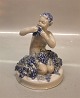 Royal Copenhagen figurine 2171 RC Faun kneeling with grapes Storch 1921 16 x 11 
cm Signed OJ