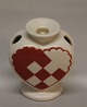 Aluminia Copenhagen Faience
Heart Vase Red 7.5 cm 2231