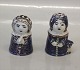 Royal Copenhagen Aluminia Faience figurine Doreen Midddelboe Salt and pepper. 
